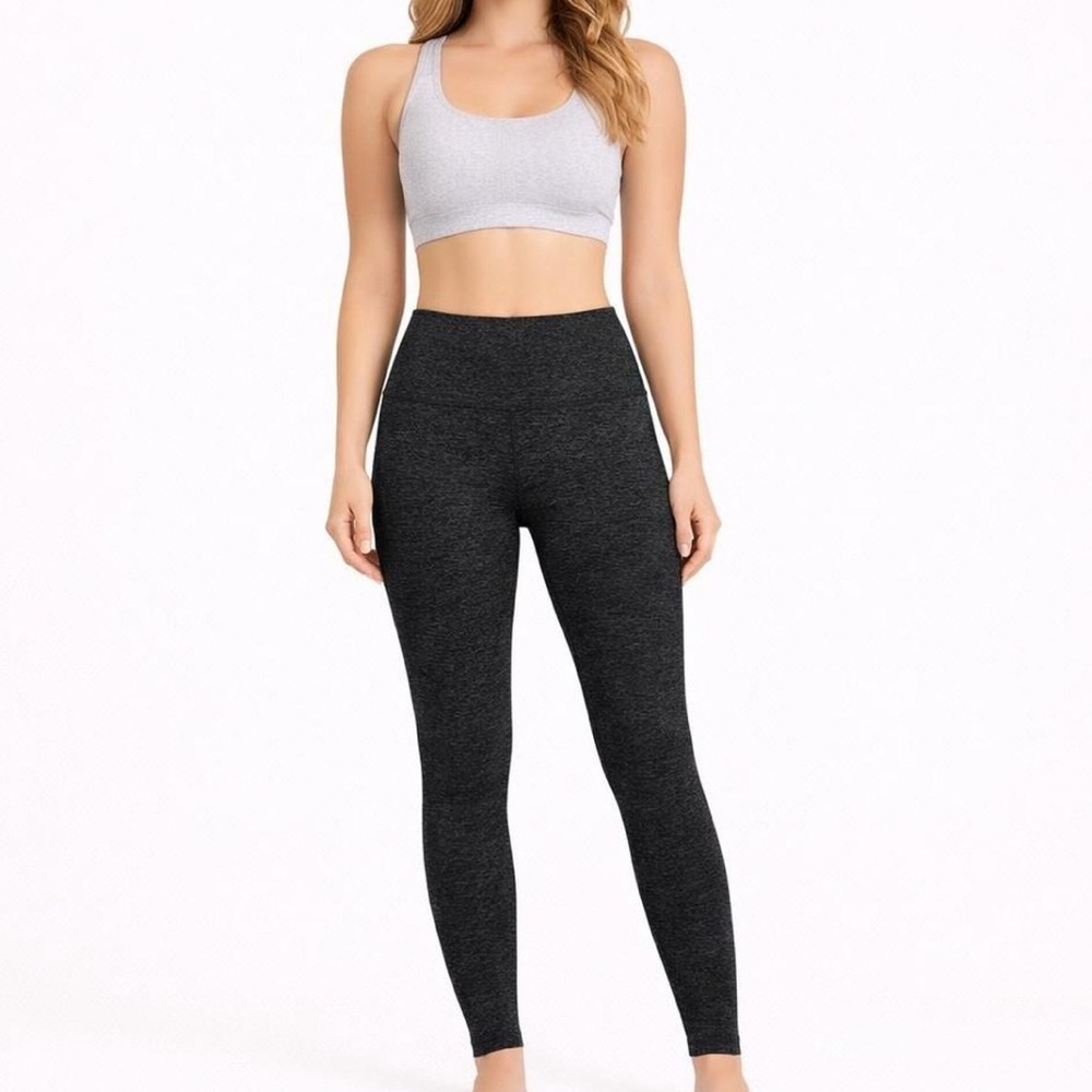 Beyond Yoga High-Waist Charcoal Heather Leggings